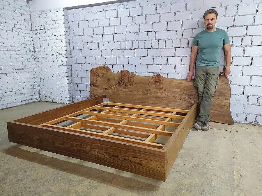 Парящая кровать из дерева фото чертежи Парящая кровать из металла - Гранд Проект Декор.ру