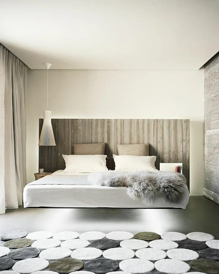 Парящая кровать в интерьере спальни Un chalet signé Noé Duchaufour-Lawrance Bed design, Floating bed, Dreams beds