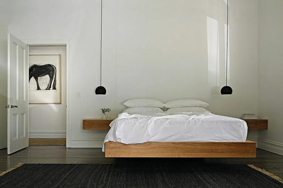 Парящая кровать в интерьере спальни 45 Lampade a Sospensione per la Camera da Letto dal Design Moderno MondoDesign.i