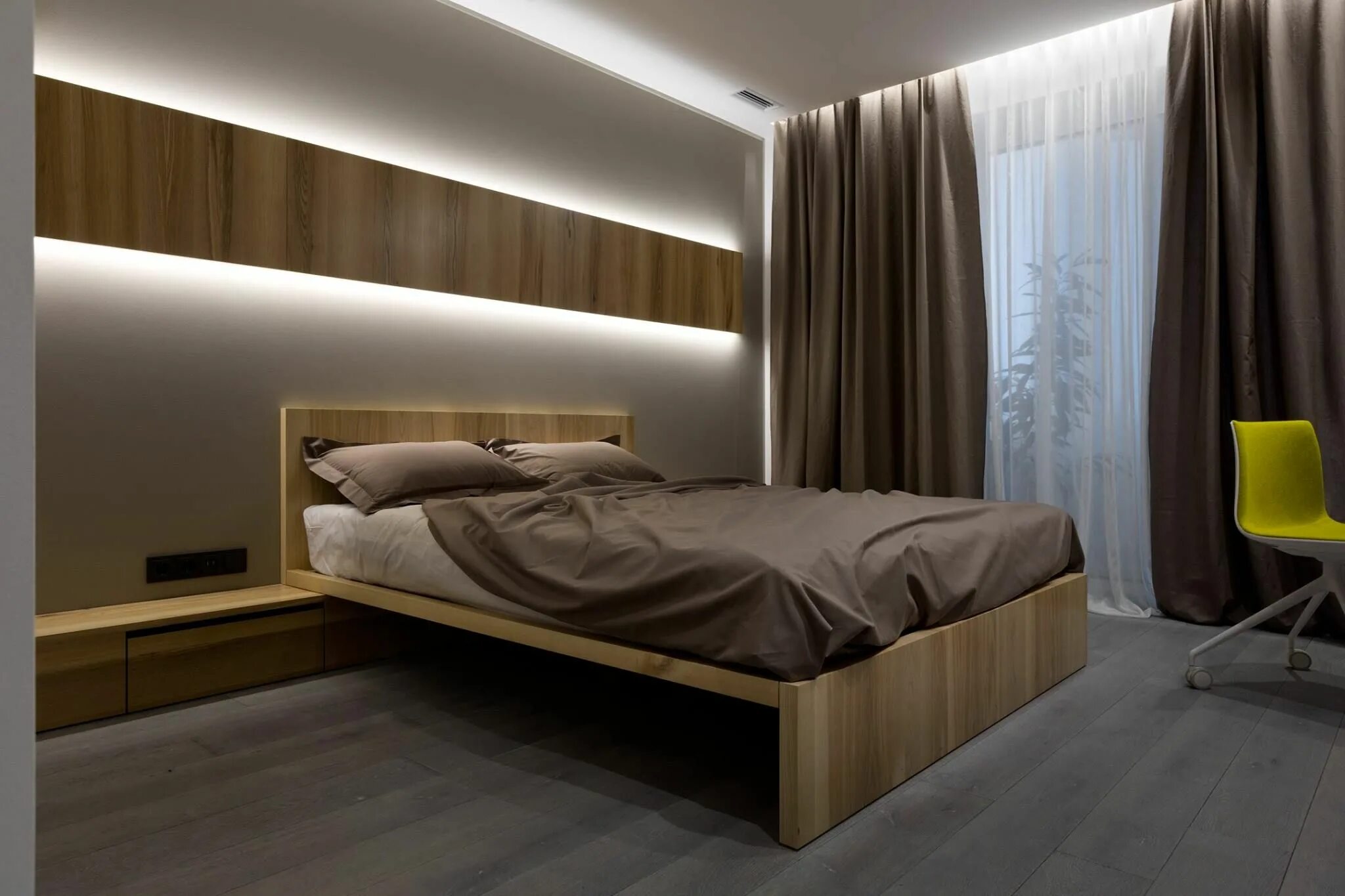 Парящая кровать в интерьере спальни Modern guest bedroom, Home decor bedroom, Bedroom interior
