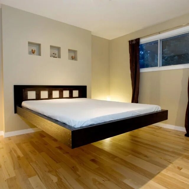 Парящая кровать в стиле лофт I adore this bed. Camas modernas, Cama flotante, Camas