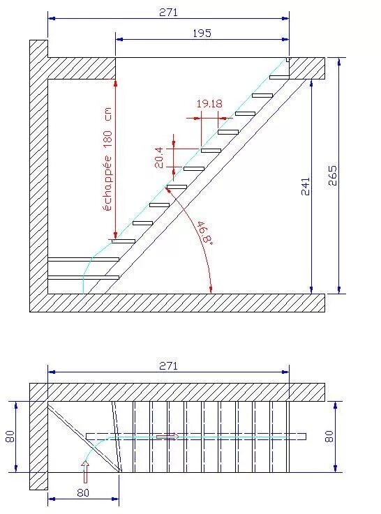 Парящая лестница чертеж Épinglé sur Escalier