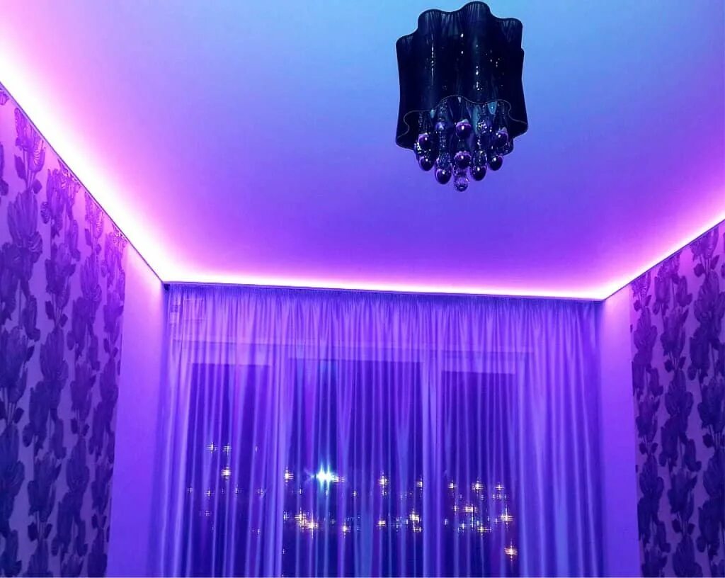 Парящие натяжные потолки с подсветкой цена фото Парящие натяжные потолки с подсветкой в Москве - цены от 690 руб. м2 с установко