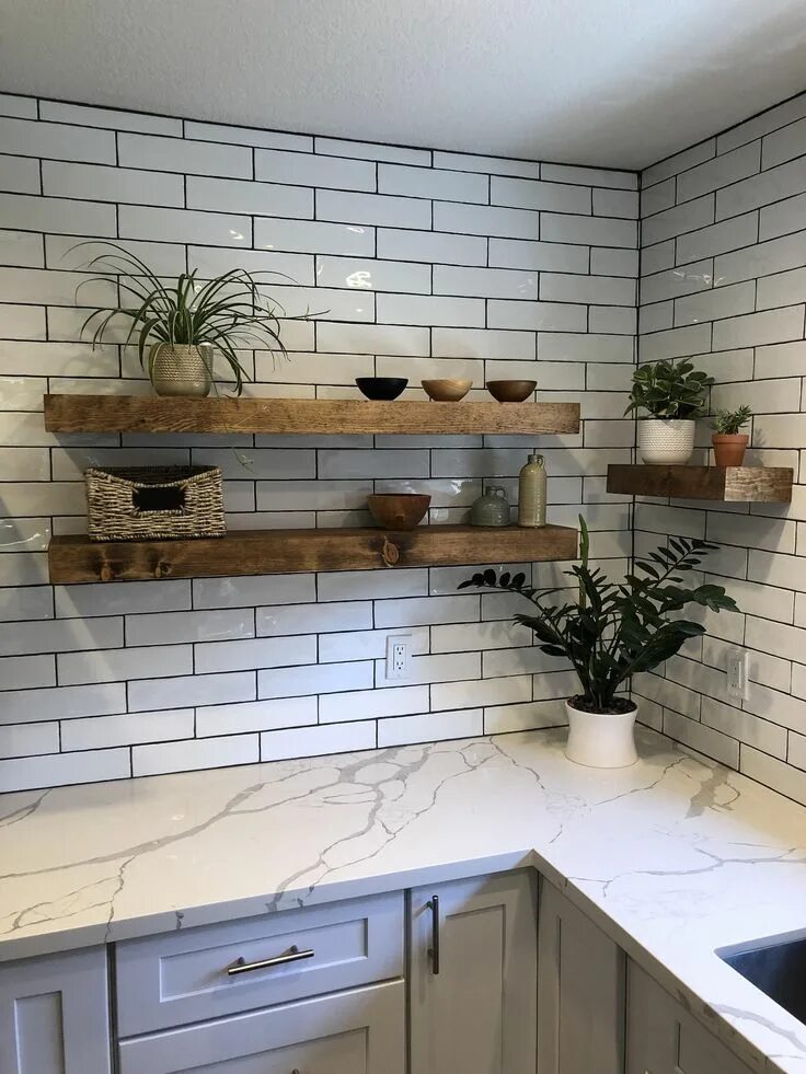 Парящие полки на кухне фото в интерьере wooden floating shelf, wall shelf, mantel, wall shelves, wood shelves, modern sh