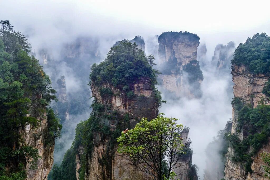 Парящие скалы в китае фото Wulingyuan National Park Eugene Kaspersky Flickr