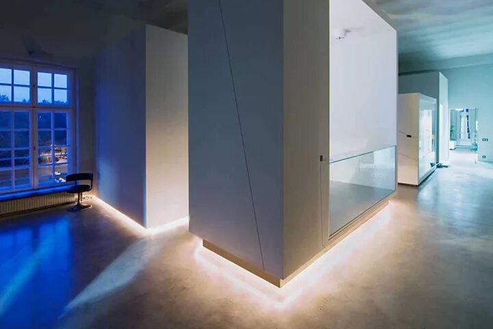 Парящие стены в интерьере как сделать Фабрика Linea Light LIMEX