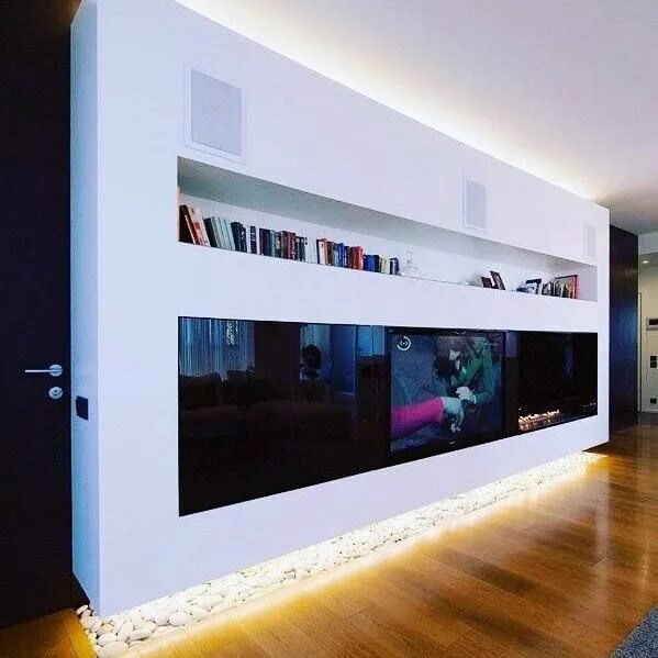 Парящие стены в интерьере как сделать Top 70 Best TV Wall Ideas - Living Room Television Designs Interior wall design,