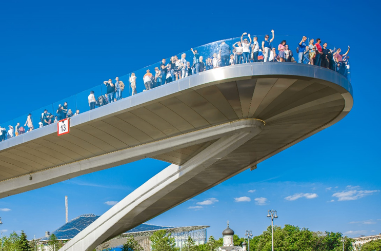 Парящий мост в москве фото Скандалы, интриги, березки. Парк "Зарядье" и его архитекторы. Лилия М. Дзен