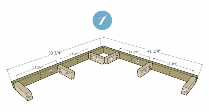 Парящий полок в бане чертеж DIY Floating Corner Shelves Floating corner shelves, Corner shelves, Corner wall