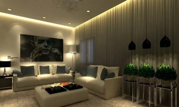 Парящий потолок фото в интерьере Indirekte Beleuchtung - ein neues Wohlgefühl zu Hause Ceiling lights living room