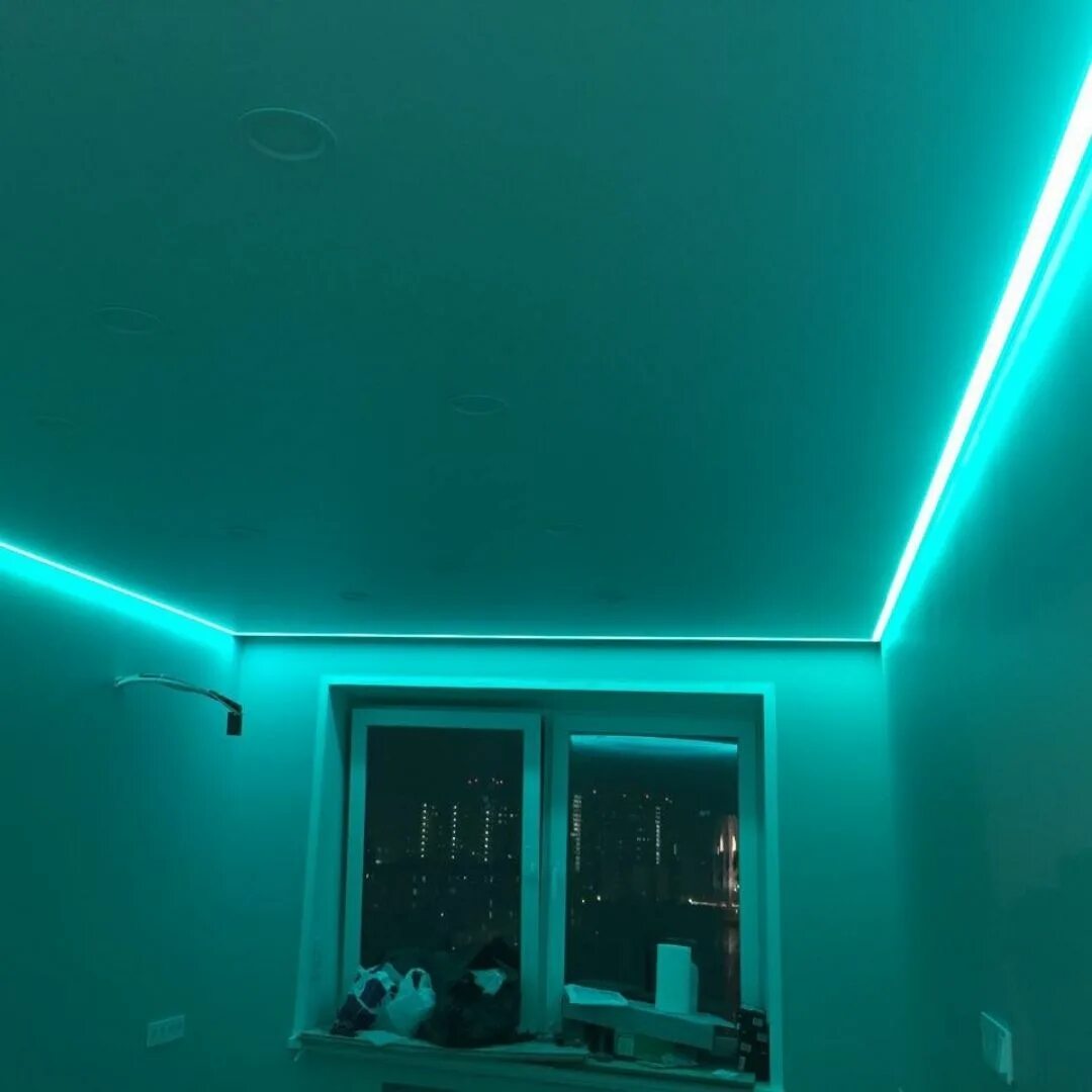 Парящий потолок с подсветкой цена фото ПАРЯЩИЕ натяжные ПОТОЛКИ - Установка "под ключ" в Москве