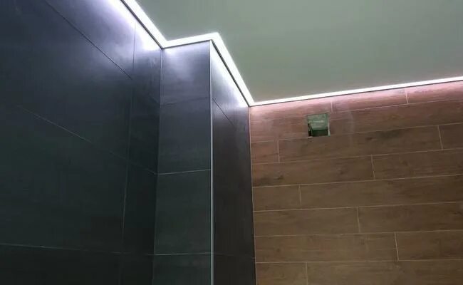 Парящий потолок ванная комната фото Парящий потолок натяжной с подсветкой купить - цена, фото