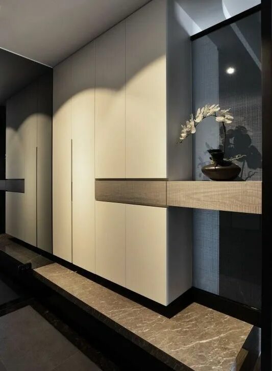 Парящий шкаф в прихожую фото Pin di An pauwels su Hall Arredamento ingresso moderno, Mobili ingresso design, 
