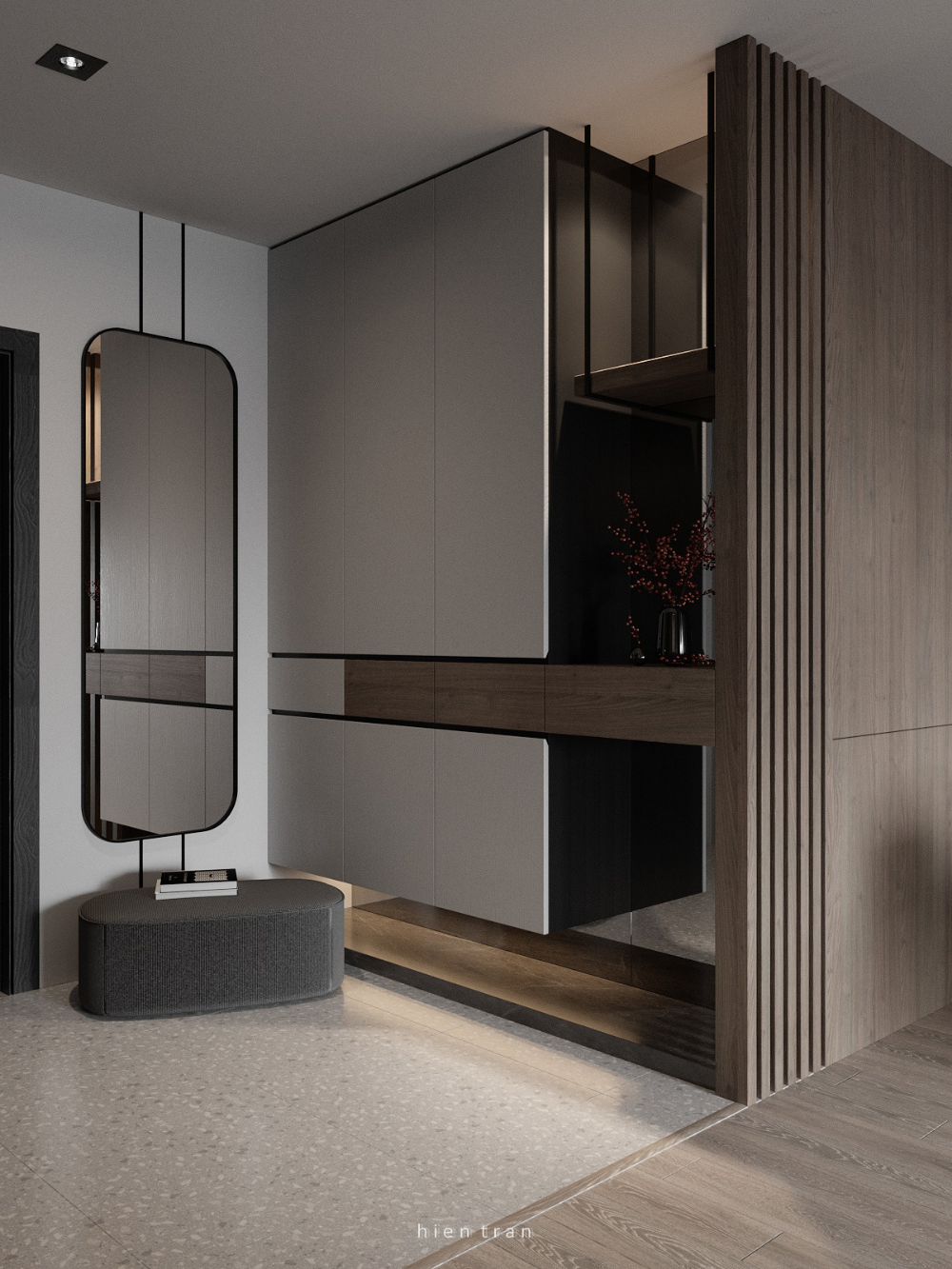 Парящий шкаф в прихожую фото Behance :: For You Bedroom furniture design, Foyer design, Modern bedroom design