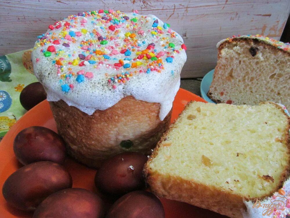 Пасхи куличи рецепты с фото простые Творожный кулич дома