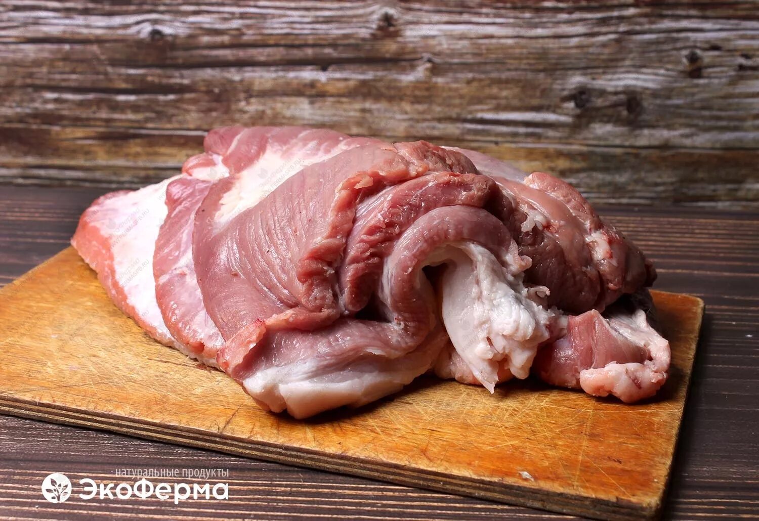 Пашина свинины фото Сырой бекон (свиная пашина): купить свежее мясо с доставкой по Питеру - ЭкоФерма
