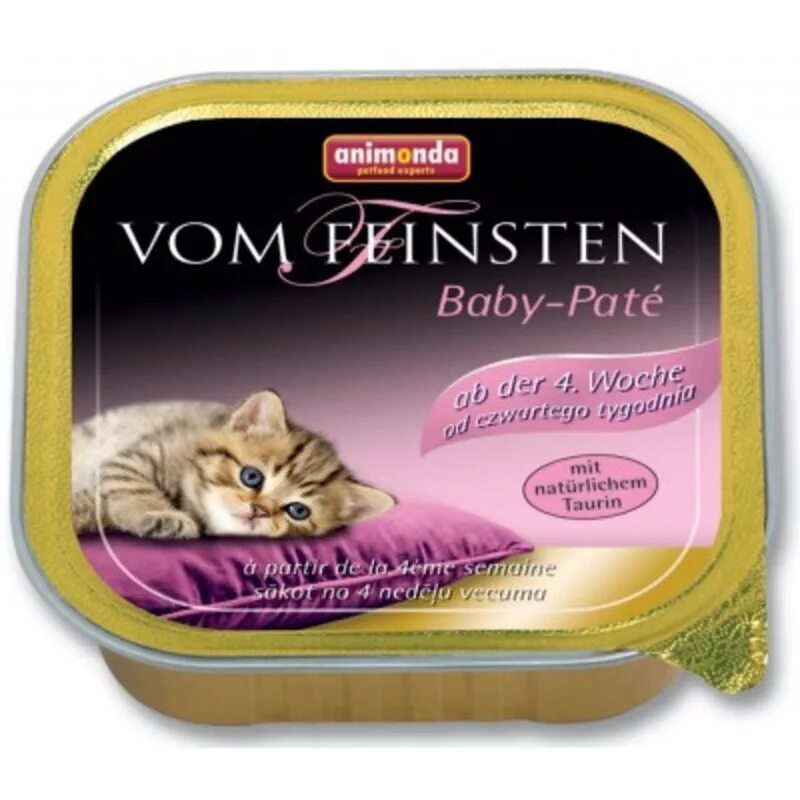 Паштет для котят фото Animonda Консервы Vom Baby-Pate паштет для котят с четвертой недели жизни и до о