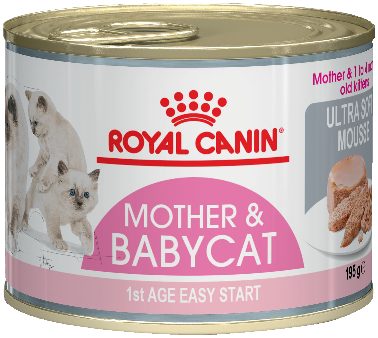 Паштет для котят фото Влажный корм Royal Canin Mother & Babycat (Babycat Instinctive canned) 3 шт. х 1