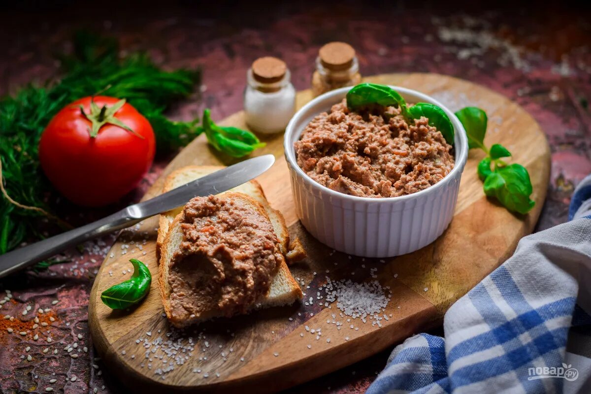 Паштет из говядины рецепт с фото Паштет из куриных потрохов - пошаговый рецепт с фото на Повар.ру