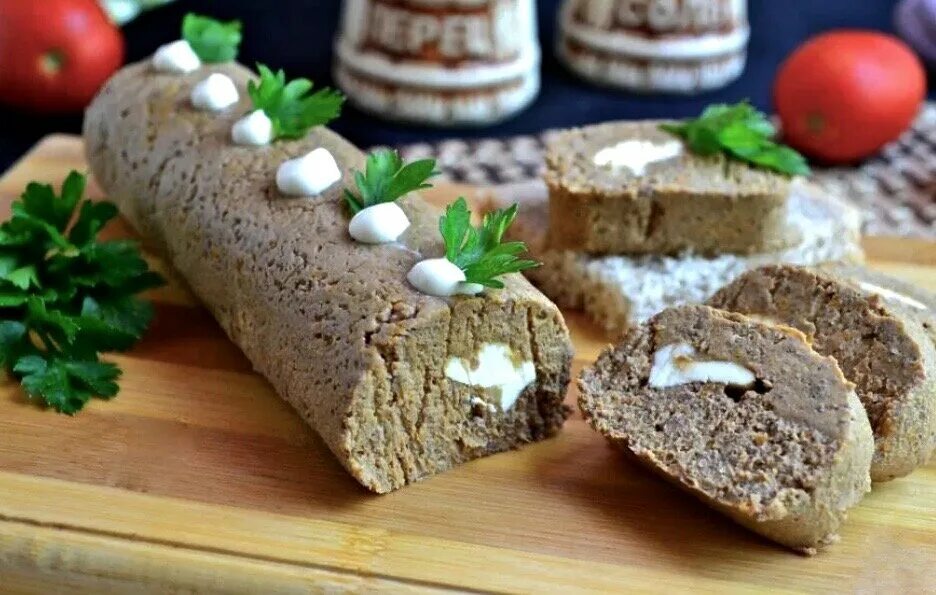Паштет из печени фото пошаговый рецепт Лучшее из свиной печенки. Печенка в сальнике с яблоком и коньяком. Печеночный па