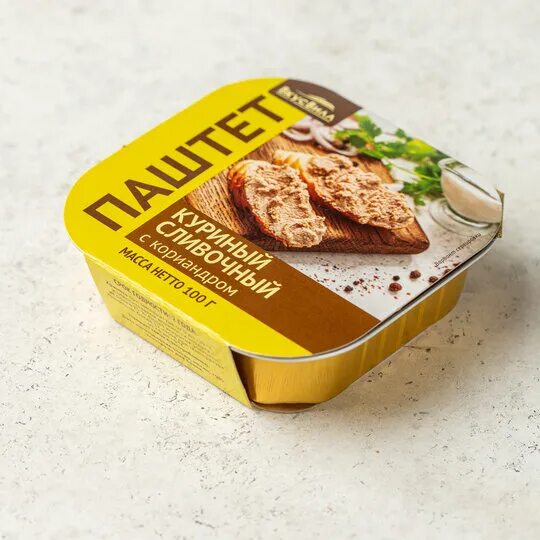 Паштет куриный магнит фото Паштет куриный ВкусВилл сливочный с кориандром 100 г - купити за ціною 168.00 ру