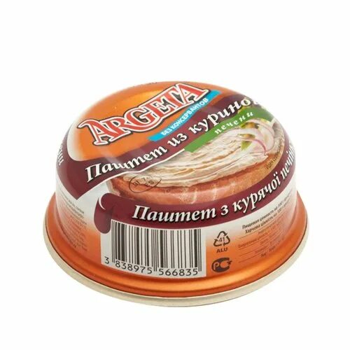 Паштет куриный магнит фото Паштет из куриной печени ТМ Argeta (Аргета) 95 г за 140.74 ₽ - купить в undefine