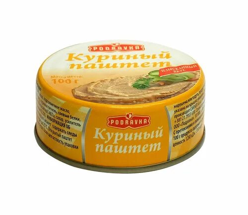 Паштет куриный магнит фото Паштет куриный ТМ Подравка 90 г за 57.23 ₽ - купить в Ашан с доставкой через igo