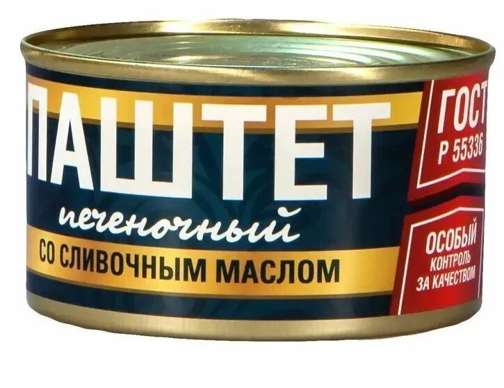 Паштет печеночный со сливочным маслом фото Паштет Печеночный со слив. маслом ГОСТ Рузком 230 г - купить с доставкой по выго