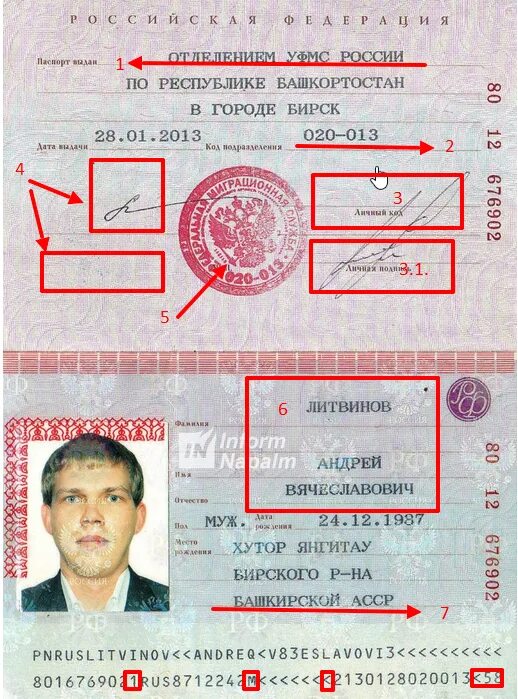 Паспорт рф где фото номер паспорта Цифры в паспорте что значат фото - Сервис Левша