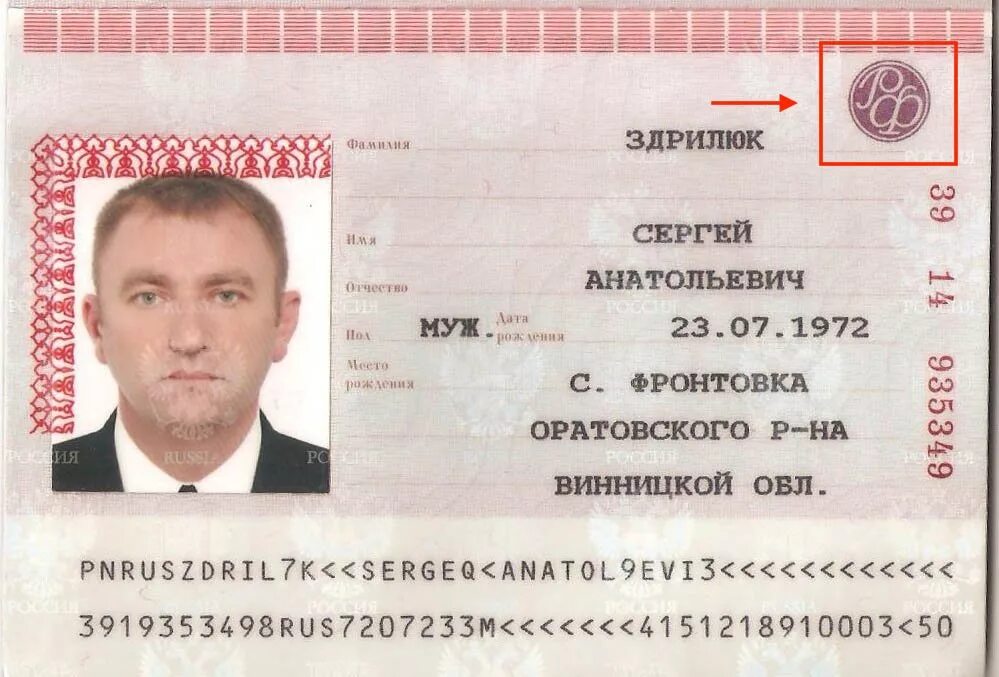 Паспорт российской федерации фото Использование отчество