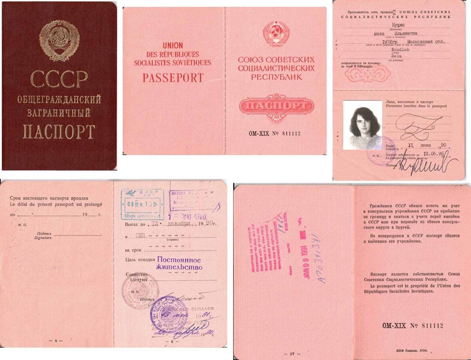 Паспорт советского союза фото Файл:1990 USSR Passport.png - Википедия