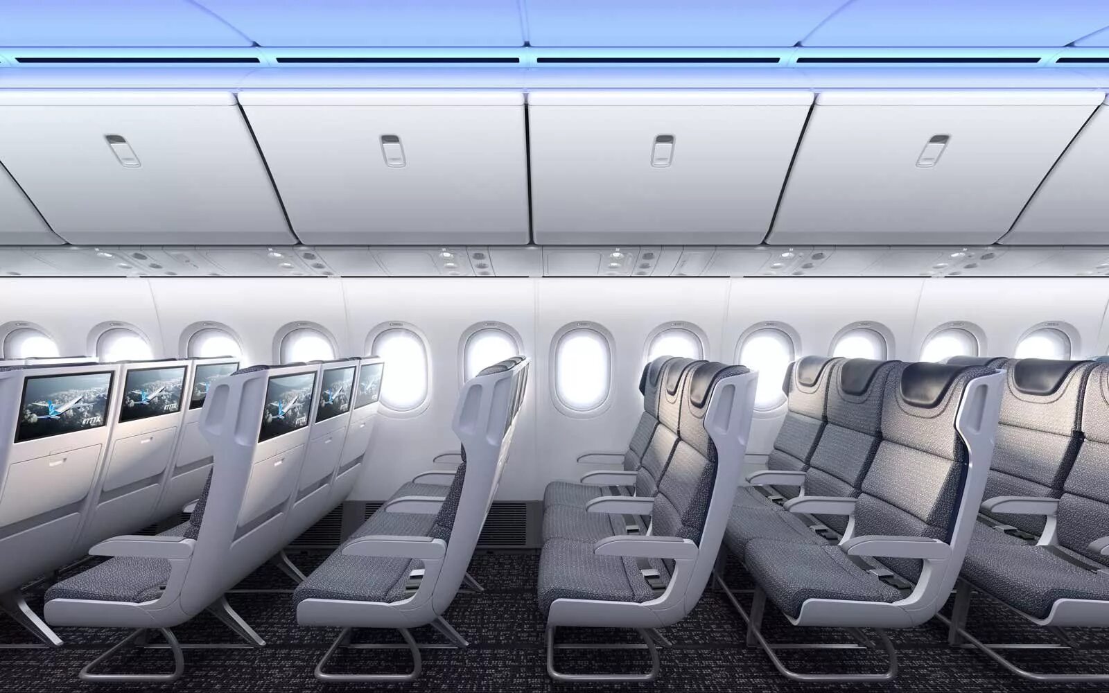 Пассажирские самолеты фото салона Airlines + Airports Aircraft interiors, Airplane interior, Boeing