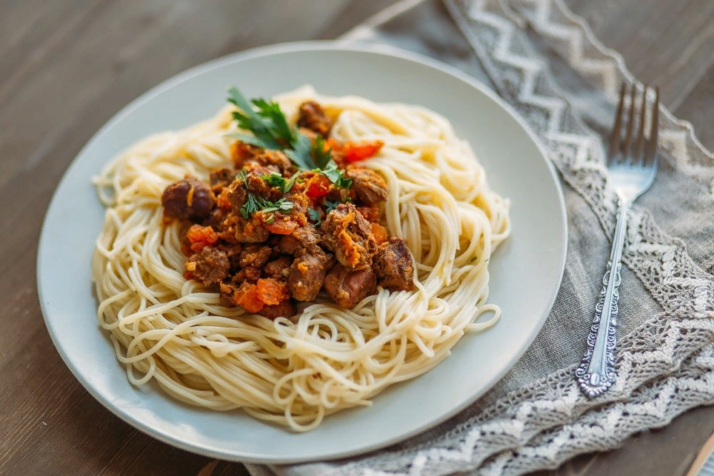 Паста с говядиной рецепт с фото Спагетти с тушеной говядиной МИР ВКУСА НА ДОМУ Дзен