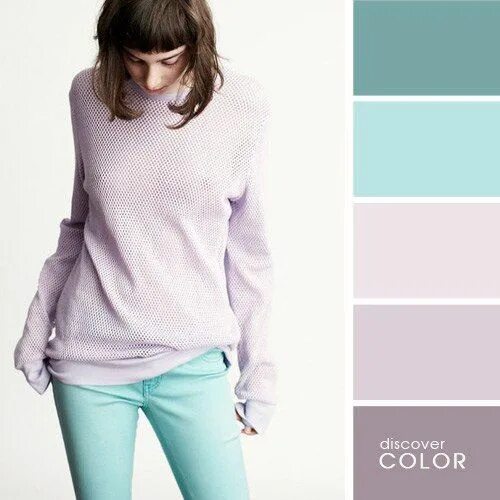 Пастельные сочетания цветов в одежде Verde y lila Combinaciones de colores para trajes, Combinacion colores ropa, Com