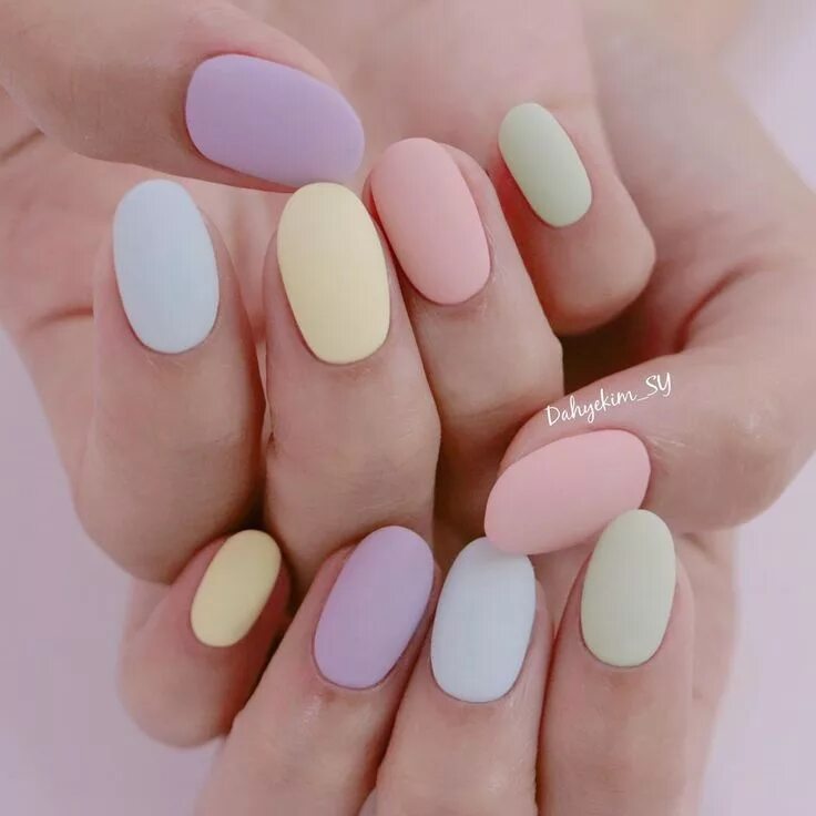 Пастельные цвета для маникюра Pin by Medins on ɴᴀɪʟs Chic nails, Oval nails, Pastel nails designs