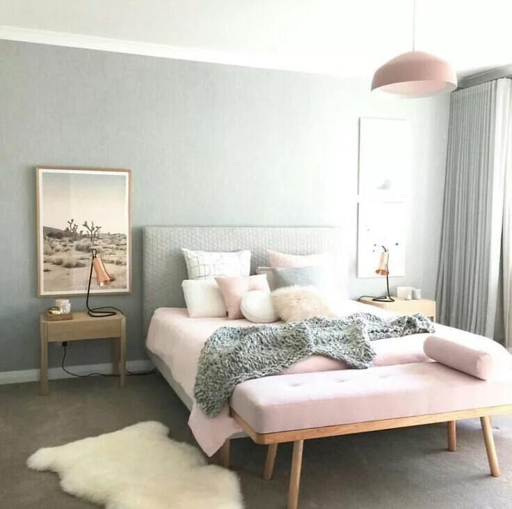 Пастельные тона стен в интерьере Pin by Ambria McCowan on Future Home Bedroom interior, Home decor bedroom, Moder