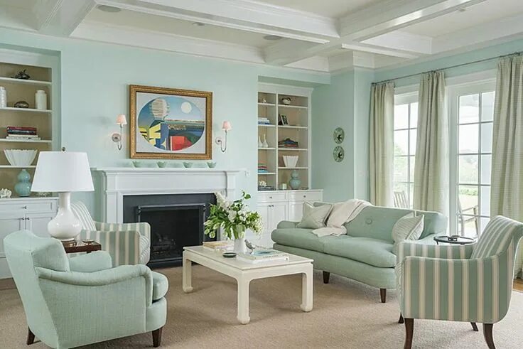 Пастельные тона в интерьере гостиной 19 Marvelous Interior Designs With Mint Details That Are Worth Seeing (Architect