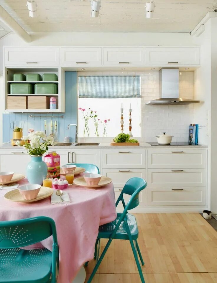 Пастельный интерьер кухни Love the colors Nordic kitchen design, Kitchen interior, Kitchen decor