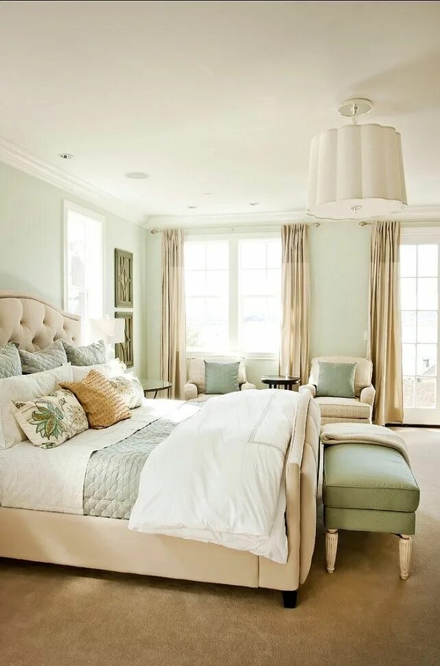 Пастельный интерьер спальни Sea salt - guest bedroom. Home Pinterest Traditional bedroom decor, Traditional 