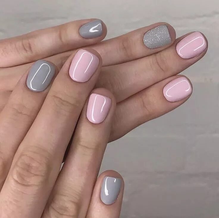 Пастельный маникюр на короткие ногти фото beautiful! Shellac nail designs, Powder nails, Nail colors