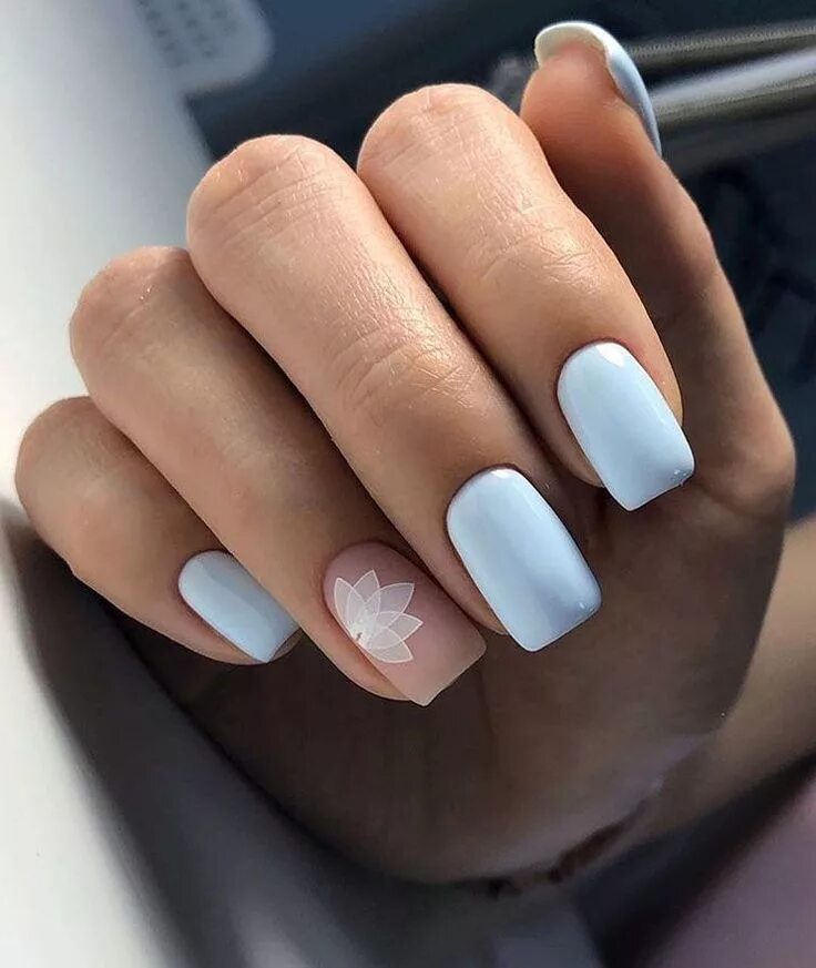 Пастельный маникюр на квадратные ногти Fingernägel #nagellack #gelnägel #nageldesign #nägeldesign #prettynails #Nailins