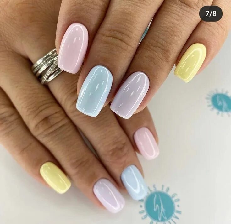Пастельный маникюр с дизайном Pin by Ксения :) on Дизайн ногтей Nails, Gel nails, Pretty nails