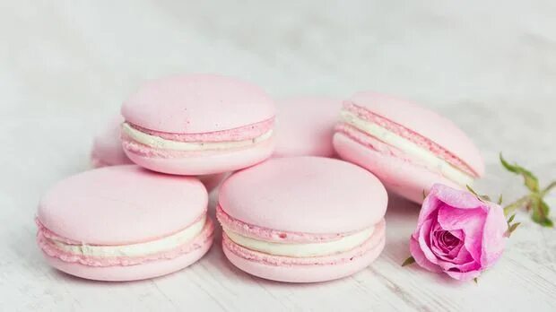 Пастельный розовый фото Macarons Enie backt, Macaron, Macarons selber machen