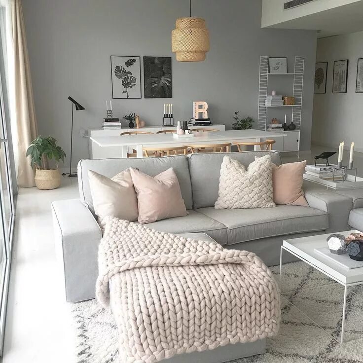 Пастельный серый в интерьере scandinavian living room style - #scandinavian #livingroom Decoración de unas, D