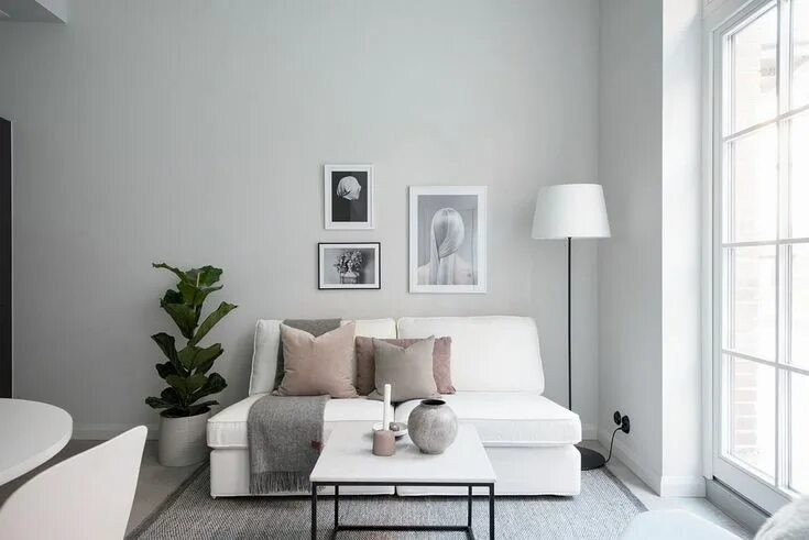 Пастельный серый в интерьере IMPECCABLE Inspiration salon, Décoration intérieure, Mur gris