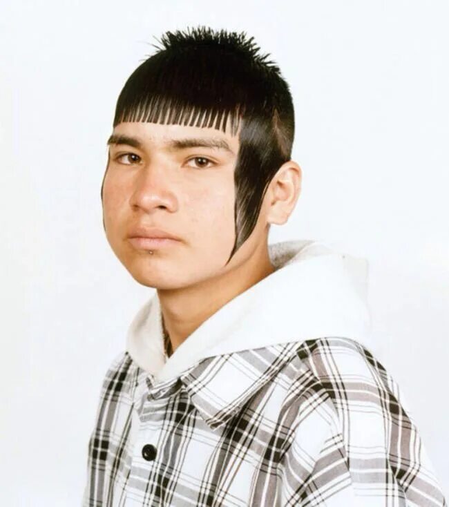 Пацан с челкой фото Bar code hair & side burns Cortes de pelo hombre, Cabello divertido, Chicas dive