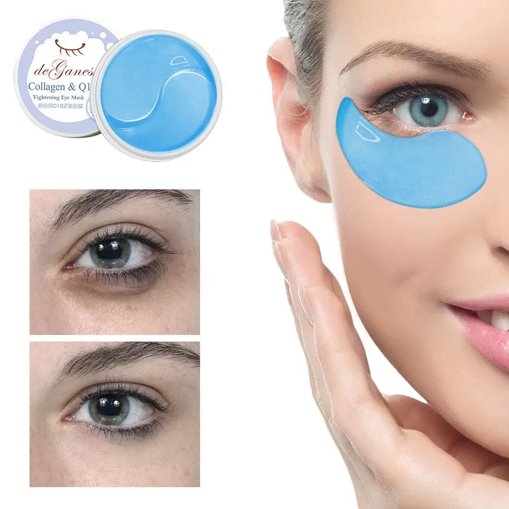 Патчи для глаз как пользоваться фото 40PCS/BOX Eye Mask Collagen Crystal Eye Mask Gel Eye Patch Makeup Remove Dark Ci