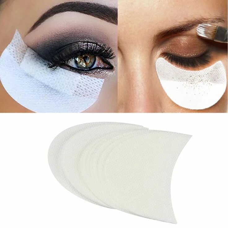 Патчи для макияжа глаз Beauty Girl 50 Pcs Under Eye Pads Stickers Patches For Eyelash Extensions Paper 
