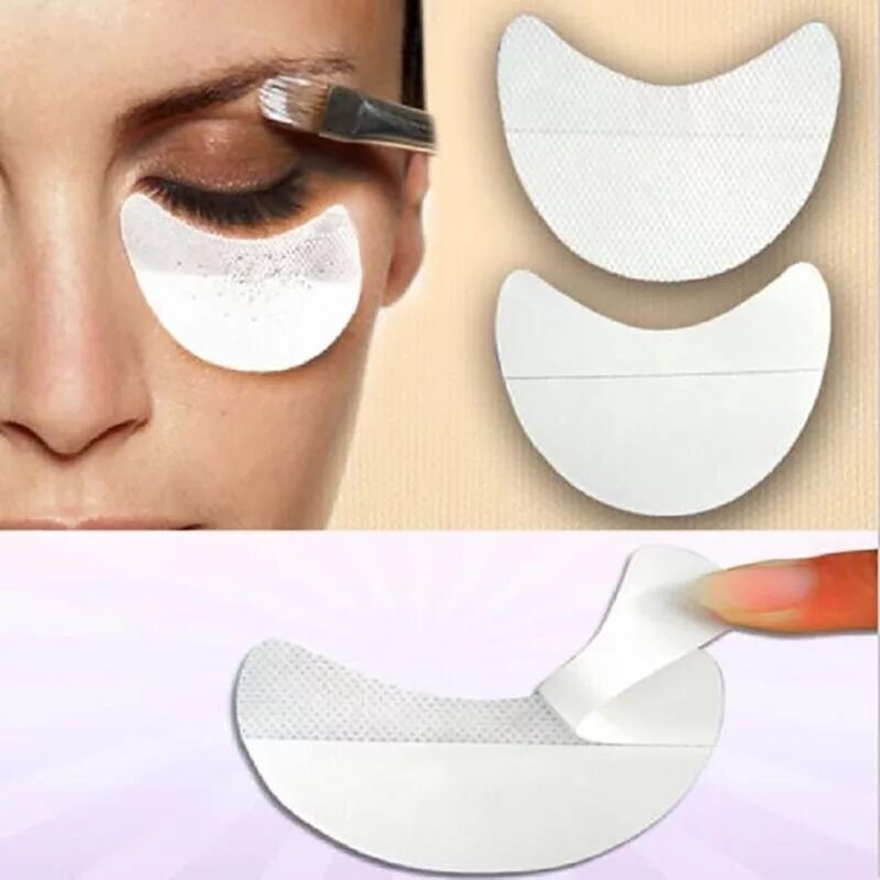 Патчи для макияжа глаз самоклеящиеся 10 Pairs /lot Grafting Eyelash Special Eye Shields Protector Pads For Eyes Lips 