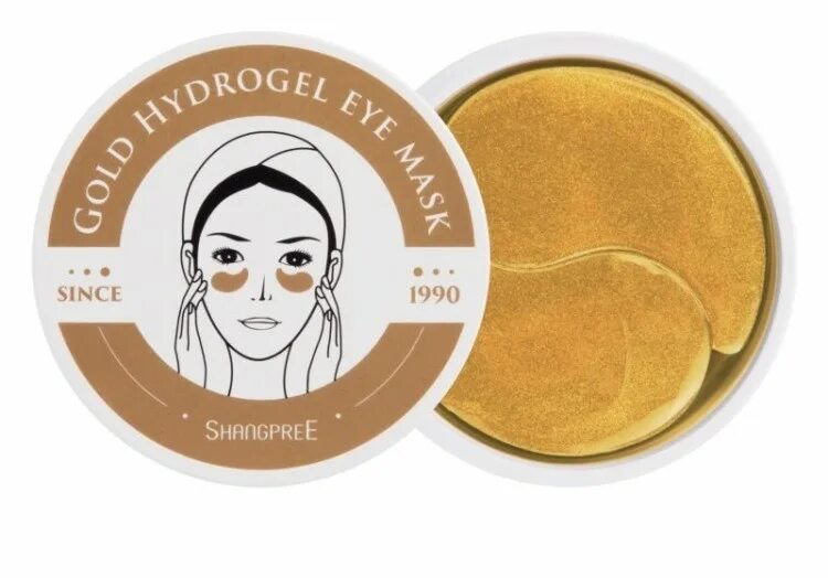 Патчи под глаза фото Купить Гидрогелевые патчи под глаза с золотом Shangpree Gold Hydrogel Eye Mask 6